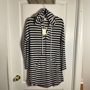 NWT St Tropez West Resort Wear long sleeve striped dress